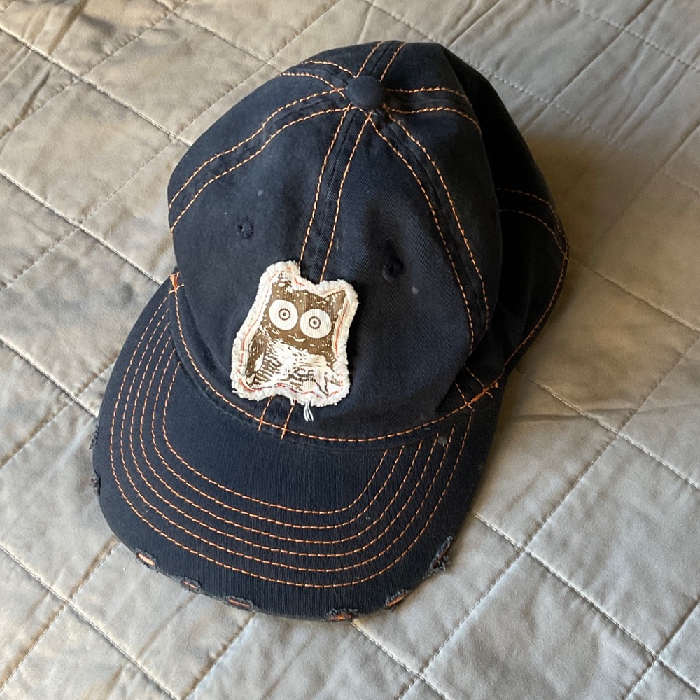 Hooters Navy Kids Hat with Owl Patch